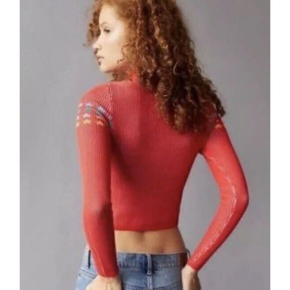 Urban Outfitters BDG Shauna Sky High Jacquard Sweater - Picture 2 of 9